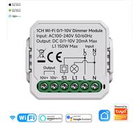 0/1-10V Tuya Smart WiFi Zigbee LED variateur contrôleur Push variateur vie intelligente APP contrôle 100-240V BLANC