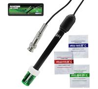 0-14 pH 300cm 3000mm 118in Remplacement BNC Électrode Sonde Connecteur Câble Capteur pour ph Moniteur Contrôleur Testeur Mètre Kit Ensemble Aquarium Hydroponique Plante Piscine Spa