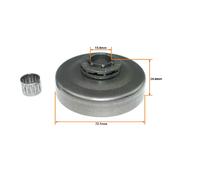 0.328 7 cannelures embrayage tambour pignon jante roulement à aiguilles pour husqvarna 50 50 rancher 51 55 55 rancher 154 254 257 261 262 262XP
