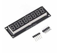 0.36 pouces 5V 8 chiffres 7 segments Tube numérique LED Module de carte d'affichage lumière jaune TM1637 lecteur puce 3 broches connexion