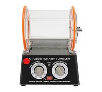 0-60 min Rotary Tumbler pour bijoux, polisseuse électrique 150 W | Rock Tumbler Kit de meule à pierre réglable à 5 vitesses, polisseuse rotative multifonctionnelle avec minuterie