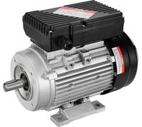0,75kW moteur électrique 1400tr/min AC 220-240V 5,45A monophasé 19mm arbre cannelé