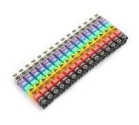 0-9 Clip codé numérique sur l'identification de câble en plastique marqueur de fil numéro d'étiquette étiquette de fil étiquette de fil ensemble de tube de marqueur coloré(150PCS -1.5MM 1.5