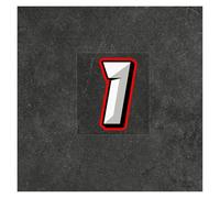 0 à 9 numéros arabes créatifs numéro de course casque de course autocollants en vinyle accessoires de motos autocollant styling de voiture et décalcomanies(Number 1,Height 20 cm)