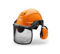 0000 888 0808 Casque forestier DYNAMIC Ergo casque intégré visière grillagée protège-oreilles SNR 28 orange