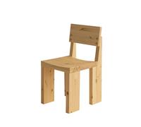 001 Chaise de Salle à Manger en Bois de Pin