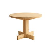 001 Table de Salle à Manger Ronde en Pin