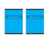 [007552-2] Conquérant Lot de 2 Cahiers Reliure Intégrale A4 100P 70gPetits Ca...