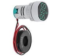 01 02 015 Voyant de Courant numérique, indicateur de Courant 220V AC 20~75Hz AD16-22DSA Mini pour l'industrie pour Voyant Lumineux(Vert)