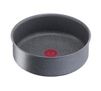 Lagostina Ingenio Mineralis Poêle Ø 24 cm, en Aluminium, pour gaz, Four et Induction avec indicateur de Cuisson, utilisable avec poignée Amovible