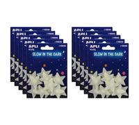 [016549] Apli Lot de 10 Etuis de 12 Stickers Petites Etoiles 3D 37mm Luminesc...