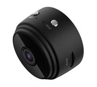 01black Mini caméra de surveillance intérieure IP Wifi HD 720P, babyphone vidéo sans fil, avec vision nocturn01black