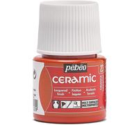 [025-023] Pébéo Flacon 45 ml peinture CERAMIC faïence et multi support ORANGE