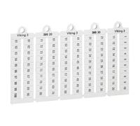 039520 Legrand - Plaque De Repères Pour Bloc De Jonction Viking 3 - Pas 6mm - Chiffres 1 à 100