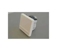 073040 Poussoir modulaire 2 modules 1 poste 6A blanc mat
