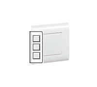 LEGRAND 075023 - PLAQUE ANCIEN MOSAIC - MONTAGE VERTICAL - 3X2 MODULES - BLANC (RAL 9010)