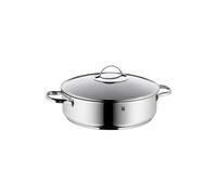 WMF Devil sauteuse avec couvercle 28cm polyvalence totale: cuisinière, four & service en une seule poêle, Poêle + casserole, Argent