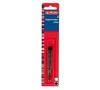 Herlitz Lot de 2 Recharges pour Stylo-bille Noir