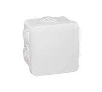 Legrand Boîte de dérivation Plexo 092013, Carrée 80x80x45 mm, 7 entrées, IP55/IK07, Blanc RAL 9010