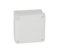 092020 Boîte de dérivation carrée faces lisses pour presse-étoupe - dimensions 105x105x55mm - gris RAL 7035 - Legrand