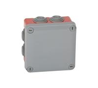 Legrand Boîte de dérivation Plexo carrée 105x105x55 mm 7 entrées Rouge IP55