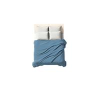 0Bed Zer0bed, Drap Housse pour lit Double Couleur Unie, 100% Coton, 260 x 290, Avio, Drap Plat, 1 pièce (Drap Dessus Uniquement)