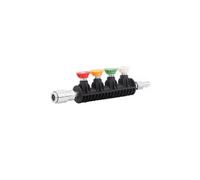 (1.0 Hole) Professional Pressure Washer Steel Wand Nozzle High Pressure Jet Washer Metal Short Wand with Nozzles Set