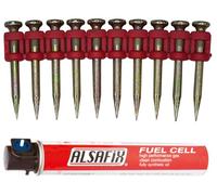 1 000 Clous Béton Ti-1 000/32 Xtra-Hard (Xh) - 3/6.3x32 mm + 1 Cartouche de Gaz C40G1 - D-Work