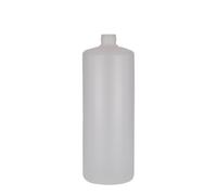 1 000 ml bouteille ronde, plastique PE, naturel, ouverture : bouchon à vis
