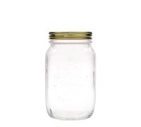 Bormioli - Bocal en Verre avec Couvercle 1 L, Transparente