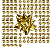 1 000 nœuds cadeaux autocollants, petits nœuds décoratifs pour Noël et les anniversaires, nœuds décoratifs, Ø 5 cm, dorés