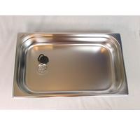 1 1/2" inox évier lavabo 530x325x150 mm Grillhütte Laver