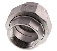 1 1/2'' NPT Mamelon double en acier inoxydable 3-pièces avec joint conique 16 Bar