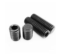 1/10 pièces M8 M10 M12 M16 DIN913 GB77 noir Grade 12.9 en acier à six pans creux pointe plate vis de réglage extrémité Grub boulon sans tête(1pc M16x12mm)