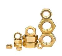 1~100 pièces DIN934 écrou hexagonal en laiton bouchon à vis en cuivre for boulon M1.4-M24(M2.5-100Pcs)