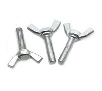 1-10pcs Zinc Plated Carbon Steel Butterfly Bolt Wing Thumb Screw Claw Hand Tighten M3 M4 M5 M6 M8 M10 M12
