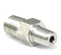 1/16 "1/8" 1/4 "3/8" 1/2 "3/4" NPT mâle réducteur mamelon SUS316L raccord de tuyau en acier inoxydable connecteur coupleur 3000 PSI(Size:1l16 Inch NPT To 1l8)