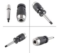 1?16mm Capacity 45# Steel Self Tighten Keyless Lathe Drill Chuck with MT2?JT3 Taper Arbor