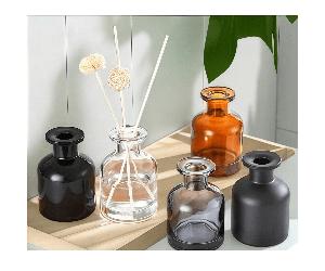 1/2/10 pièces Bouteilles diffuseurs de parfum d'intérieur vides de 50 ml, rechargeables, bocaux diffuseurs, contenants de stockage d'aromathérapie, accessoires diffuseurs pour remplacement DIY, cadeau