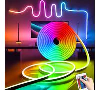 1/2/3/4/5/8/10m Bandes lumineuses LED néon RVB flexibles avec télécommande gradable, alimentées par USB, convenant pour Halloween, décoration de fête, ambiance de cuisine, rétroéclairage TV, miroir de