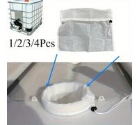 1/2/3/4 pièces Filet de réservoir IBC en nylon 30x30cm - Idéal pour l'irrigation du jardin et la filtration efficace de l'eau de pluie, couvercle de tambour élastique aéré avec écran de maille pour ba