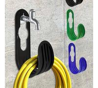 1/2/3 pièces Crochets pour tuyaux d'eau, Supports de tuyau de jardin, Porte-tuyaux rétractables montés au mur, Crochets pour robinet d'outils de jardinage, Organisateurs pour tuyaux d'eau et supports 