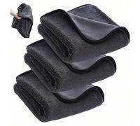 1/2/3 pièces de serviette de salle de bain absorbante et résistante, chiffon de nettoyage magique, chiffon d'essuyage de salle de bain, chiffon de nettoyage brillant pour salle de bain, chiffon magiqu