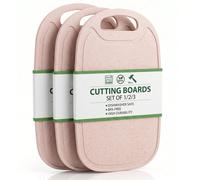 1/2/3 pièces Set de planches à découper en plastique, planche de préparation de cuisine, séparer les aliments crus et cuits, planche à découper pour fruits et légumes, planche de préparation de repas 