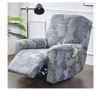 1/2/3 Places Housse de Fauteuil Relax Extensible, Housse de Fauteuil Relax Inclinable Electrique, Couverture de Chaise Canapé Relax avec Poche,Protecteur pour Fauteuil Inclinable ( Color : #20 , Size