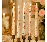 1/2/4 pièces Bougies à motif d'iris, Décoration vintage, Fait main, Cire de soja naturelle, Sans fumée, Décoration intérieure élégante, Parfait pour la décoration de mariage, Fournitures de mariage, C