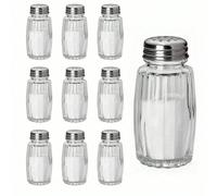 1/2/4 pièces Ensemble de salière et poivrière, bocaux en verre transparent avec couvercles en acier inoxydable - Contenants de rangement pour épices, boîtes à thé, café et sucre, bocaux à assaisonneme