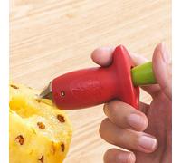1/2/4 pièces Extracteur de tige de fraise en acier inoxydable, Épluche-feuilles de tomate, Séparateur de graines, Outil de cuisine créatif, Bleu/Rouge Rouge (1 pièce),Vert (1 pièce),Vert (2 pièces),Ro