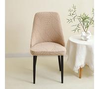 1/2/4 pièces Housses de chaise en laque à motif de feuilles, housses de siège de couleur unie antidérapantes, housses de chaise de salle à manger extensibles pour cuisine, hôtel, banquet Taille Unique