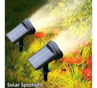 1/2/4 pièces Lumières solaires de pelouse extérieures à lumière chaude avec fonction de capteur de lumière, lumières de jardin solaires, lumières de sol/mur de patio multifonctionnelles détachables, é